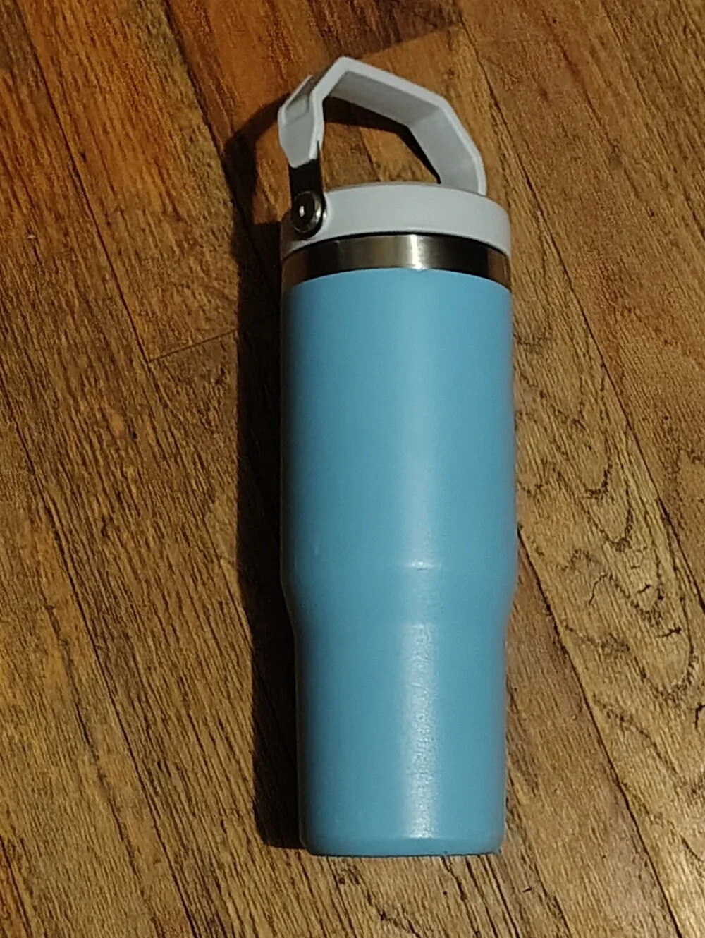 Stanley 30oz Light Blue Insulated Travel Tumbler with White Handle